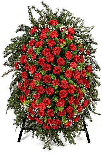Венки из живых цветов